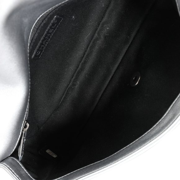 Chanel Silver Embossed Precious Symbols Single Flap Bag - Picture 8 of 8